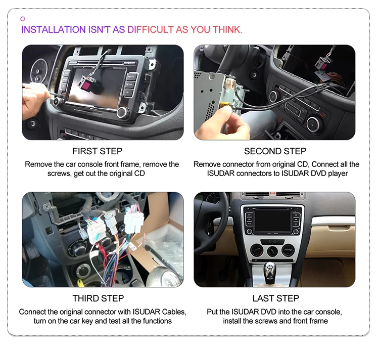 Cheap Isudar 2 Din Auto Radio Android 9 For SKODA/Yeti/Octavia 2009 2010 2012 Quad Core RAM 2G Car Multimedia Video DVD Player GPS DVR 28