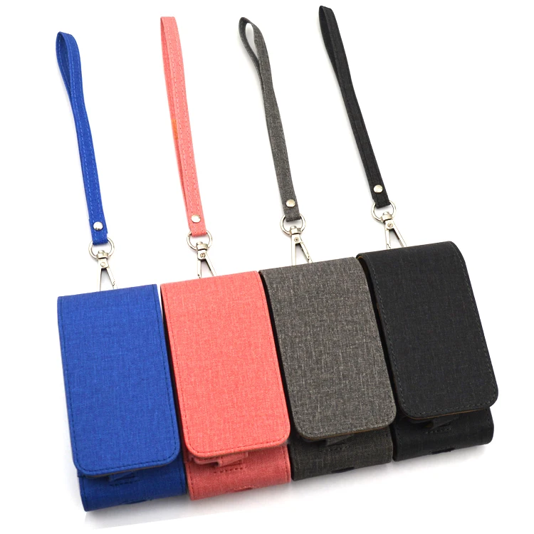

Lanyard Style IQOS Canvas+PU Leather Case For IQOS 2.4 Plus II III Universal Carrying Bag Pouch