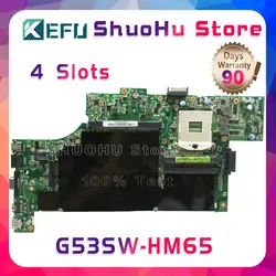 KEFU для ASUS G53SW G53S G53SX VX7 VX7S HM65 4 слота материнская плата для ноутбука протестированы 100% работу оригинальная материнская плата