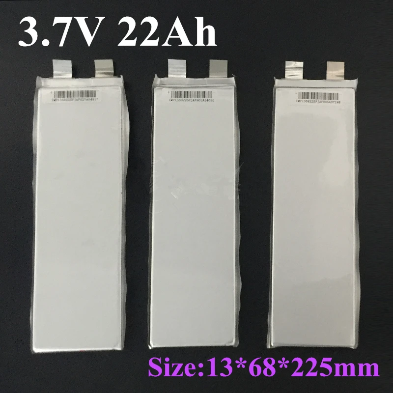 

10pcs High Capacity 3.7v 22Ah Lipo Polymer Lithium Cell 20ah 23ah 25Ah for Diy Pack Electric Power Tool Deep Cycle Bike Litio