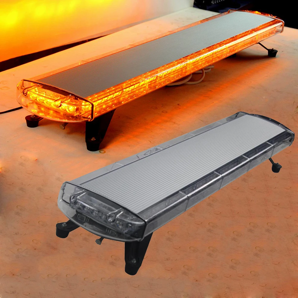 

HEHEMM 96W 96 LED Strobe Flash Warning Light Bar Emergency Light for Car Trucks Caravan 4 X 4 Vehicles 12V/24V Yellow White