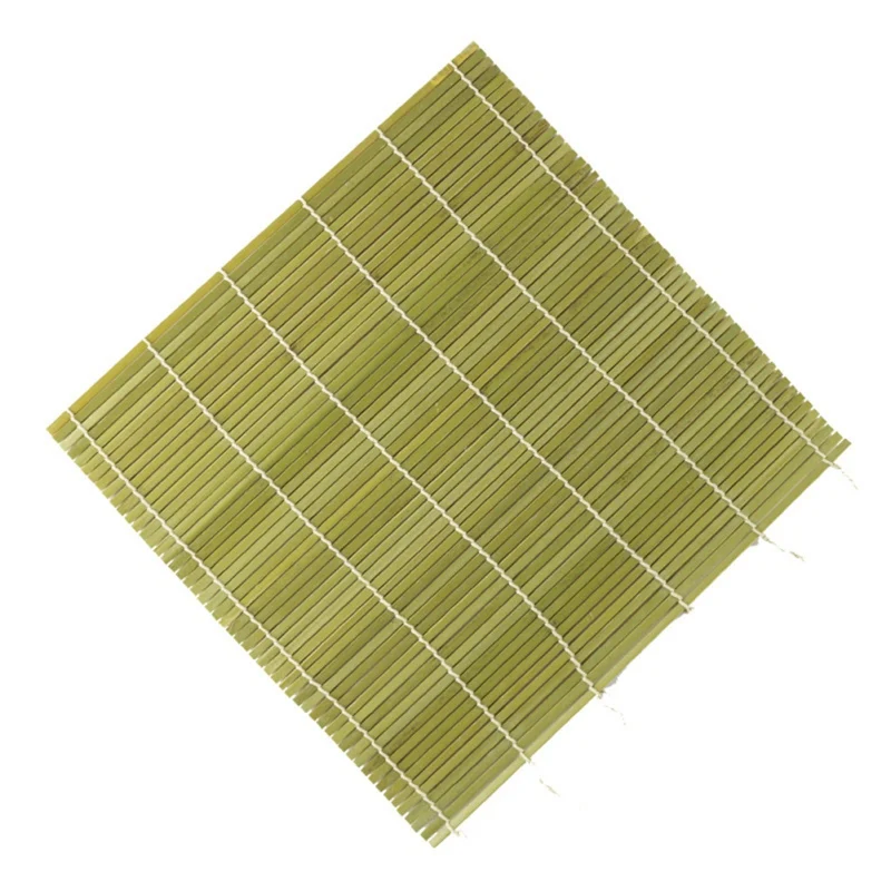 S Hot Sushi Maker Green Bamboo Curtain Portable Sushi DIY Handmade Sushi Mold For Kitchen - Цвет: S