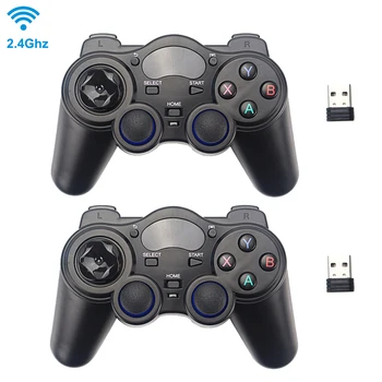

2.4G Wireless Game Controller Joystick Gamepad with USB Receiver for PS3 Android TV Box Raspberry Pi 4 Retropie Retroflag NESPi