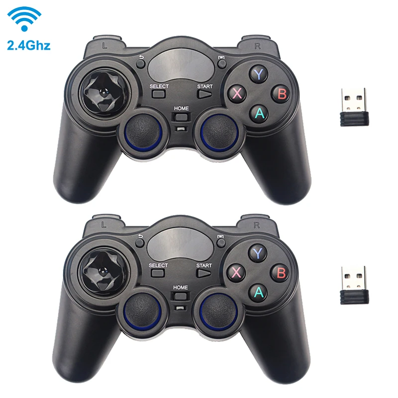 Flash Deals KNRDb 2.4G Wireless Game Controller Joystick Gamepad with USB Receiver for PS3 Android TV Box Raspberry Pi 4 Retropie Retroflag NESPi