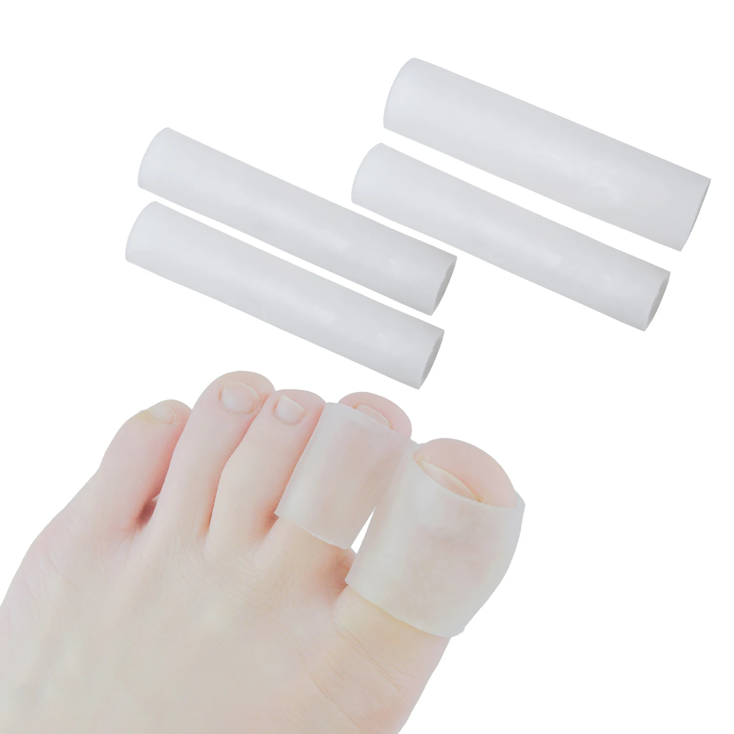 2Pcs of Different Types Finger & Toe Protectors Foot Feet Care Pain Relief Gel Tube Insoles Toe Correctors Corn Blisters Callus 2Pcs of Different Types Finger & Toe Protectors Foot Feet Care Pain Relief Gel Tube Insoles Toe Correctors Corn Blisters Callus