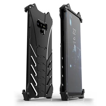 

R-JUST Armor Heavy Dust Metal Aluminum Phone Case for Samsung Note 9 S9 BATMAN Protect Phone Cover For Samsung Note 5 8 S8 Plus