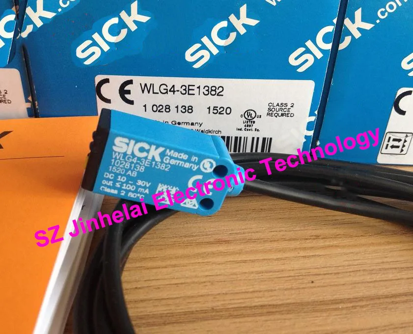 100% подлинный оригинальный WLG4-3E1382, WLG4-3E1382P01 фотоэлектрический переключатель Sick