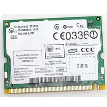 Мини pci карта для Intel Pro/Беспроводной 2200BG 802.11B/G mini PCI для hp NC4000 NC6000 NC8000