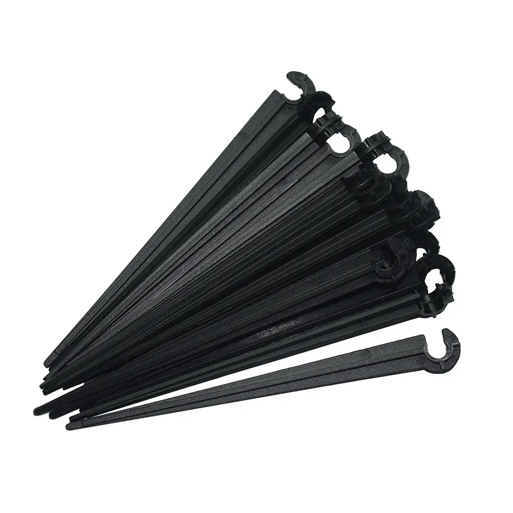 

50pcs 11cm Hook Fixed Stems Support Holder for 4/7 Drip Irrigation Tubing Pipe Water Hose Drop Watering Kits Garden Supplies
