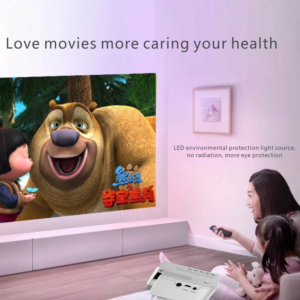 

Manual remote control Portable UC28 PRO HDMI Mini LED Projector Home Cinema Theater AV VGA USB