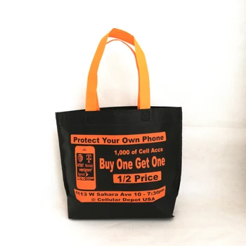 

Printed Logo Gift Bags Wrapping Supplies Recycling Non-woven Tote Kids Birthday Party Candy Treat Goody Bags for Event Festival