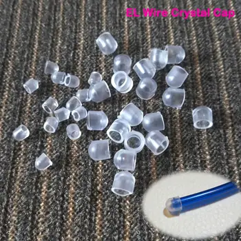 

30Pcs=1Pack Transparent Color Crystal Cap/Insulation Tail Cap Use for Led Strip EL Cold Light DIY Event Party Supplies