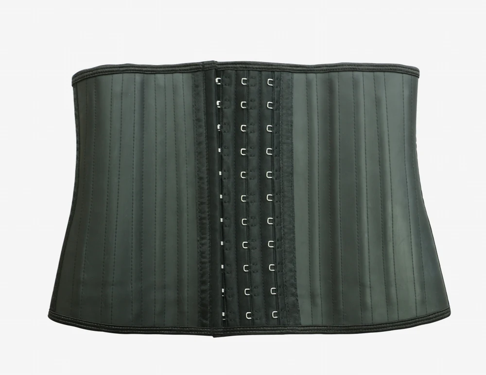 NB1504 1 Atbuty Latex Corset Waist Trainer 25 Steel Boned Short Torso Body Shaper Slimming Shapewear (10)