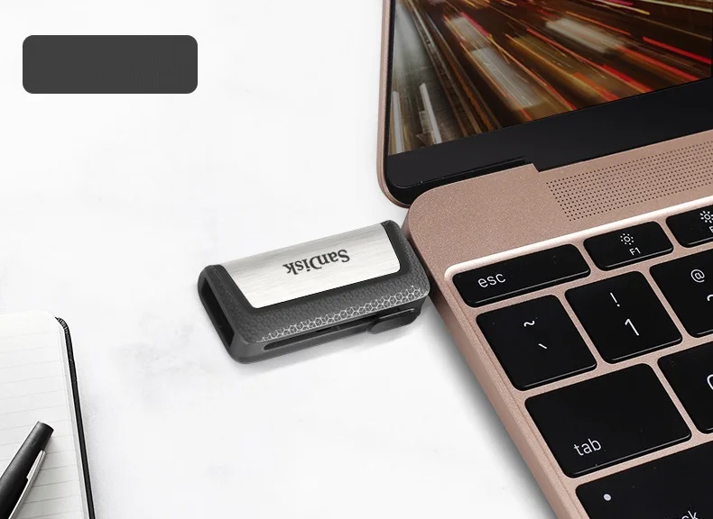 Sandisk SDDDC2 экстремально высокая скорость тип-c USB 3,1 двойной OTG USB флеш-накопитель 64 Гб 128 ГБ 256 ГБ 130 м/с OTG флеш-карта USB 32 Гб 16 Гб