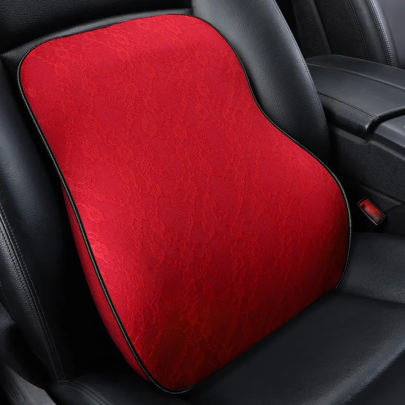 

KKYSYELVA Car Seat Headrest Lumbar Cushion Neck Support Memory Back Brace Pillow Supports Ergonomics Auto Accessories Waist