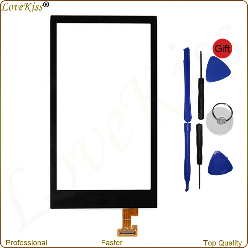 

High Quality Front Outer Glass Touch Screen Digitizer For HTC Desire 510 D510 510G Mobile Phone Lens Sensor Replacement Toolkit