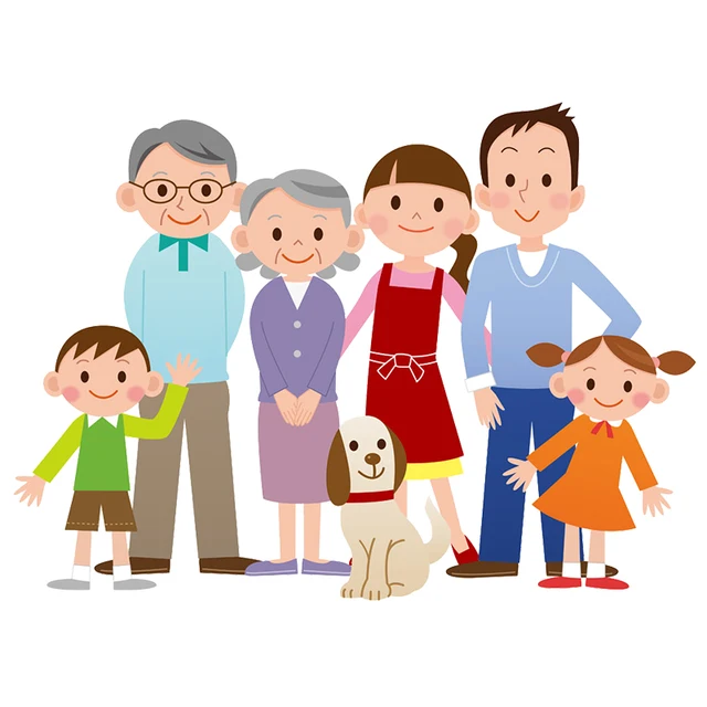 rylybons car styling funny big family cartoon car sticker 3d 26 5