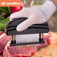 48 klingen Nadel Fleischklopfer Edelstahl Messer Fleisch Beaf Steak Mallet Fleischklopfer Hammer Pfünder Kochen Werkzeuge