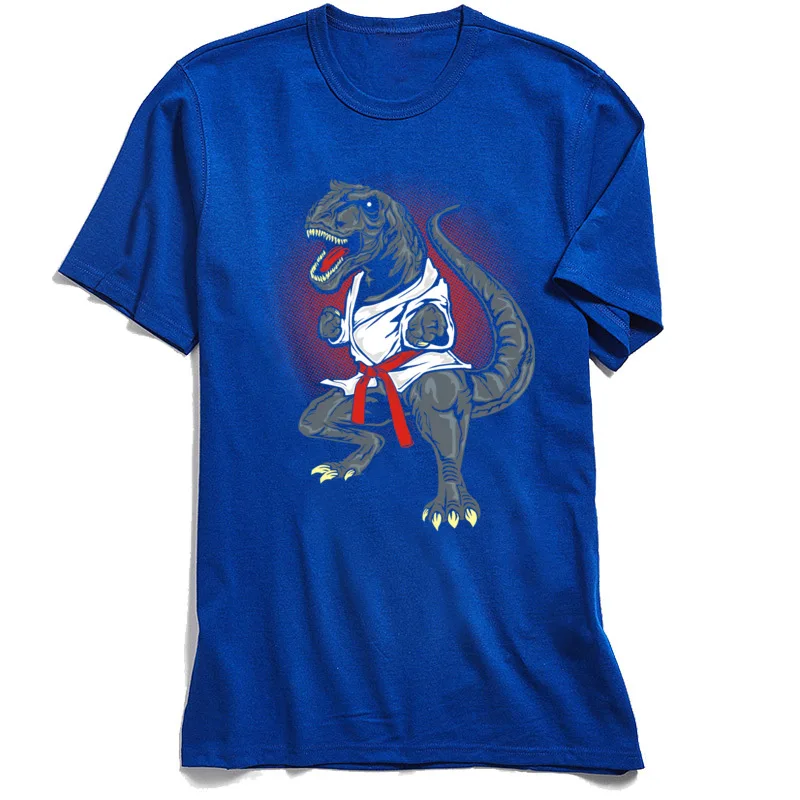 Pure Cotton Man Short Sleeve KARA T-REX T Shirt Unique Tops Shirt On Sale Normal Crew Neck Tee Shirts Top Quality KARA T-REX blue