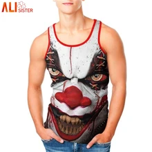 Alisister одежда для клоуна Летняя мужская майка мужской фитнес-жилет топ мужской женский бодибилдинг Debardeur Homme Musculation