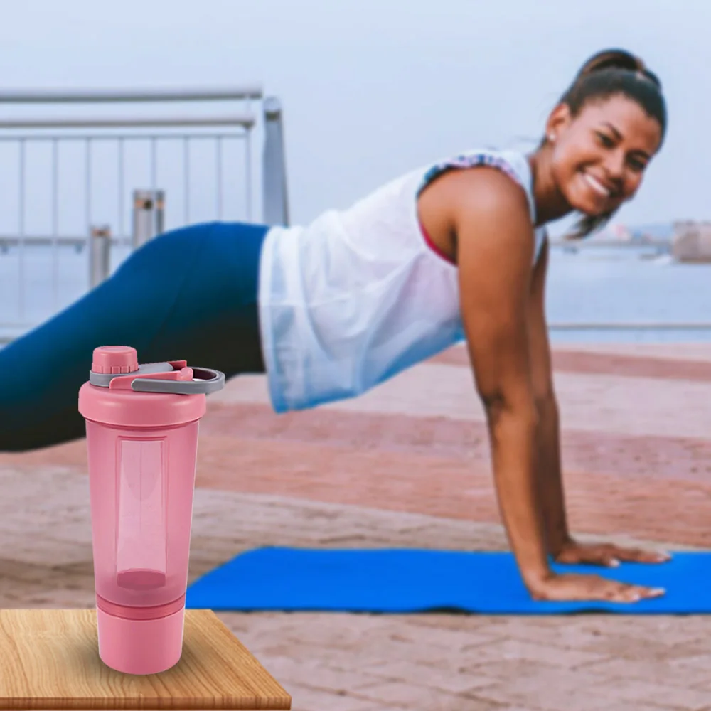 mulher esporte garrafa shaker proteína de soro de leite menina garrafa de água bpa livre ginásio de treinamento de fitness esporte prova de vazamentos garrafa nutrição