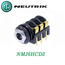 HIFIboy Neutrik 6.35 Headset gold-plated socket socket 6.35mm Female Stereo Microphone headphone socket a lot 2 pcs