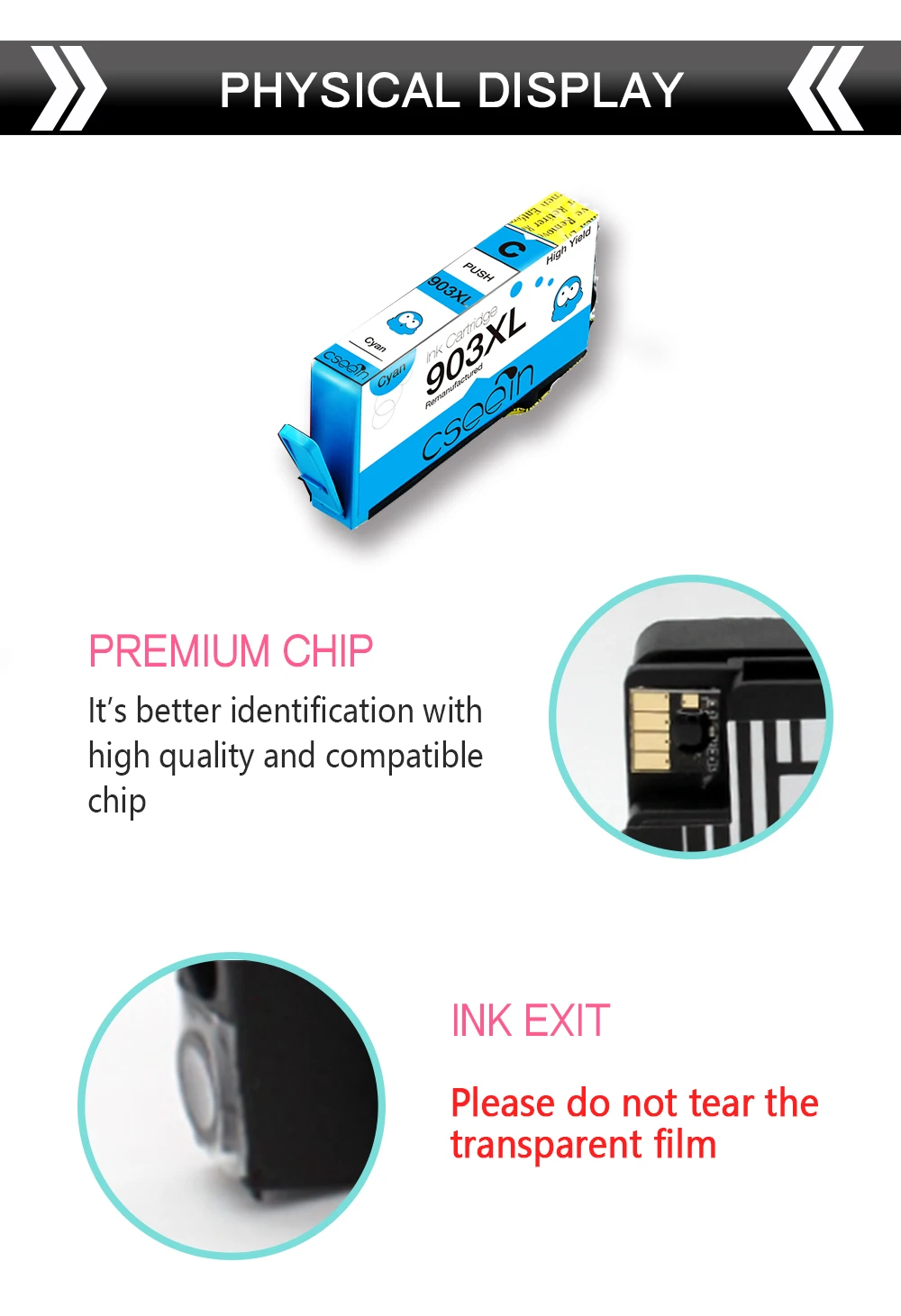 QSYRAINBOW 4PK 903XL совместимый для hp 903 чернильный картридж для hp OfficeJet 6950 6960 6970 6975 E211 для hp 903