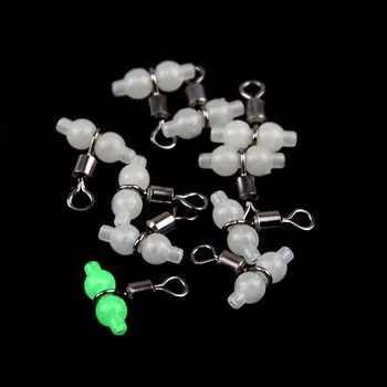 

WALK FISH 30PCS/Lot Luminous Fishing Swivels Rolling Swivels Sea Fishing Accessories Connector Rolling Swivels 3-way Swivels