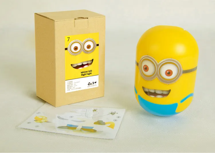 Despicable Me 2 Minions Figures LED Light Control Sensor Night Light Lamp Toy Shop 19