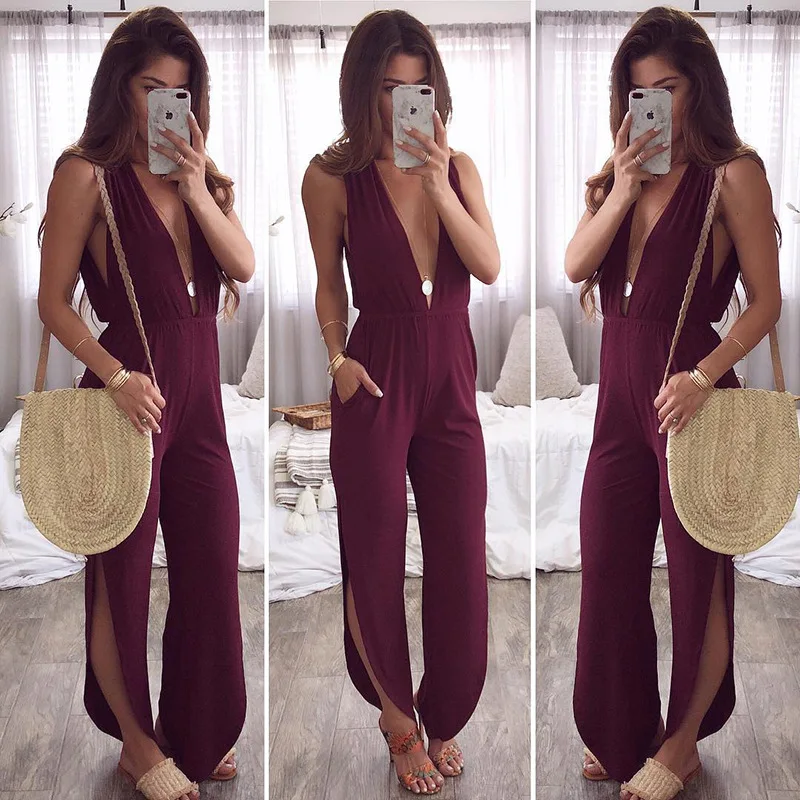 ladies pink jumpsuit