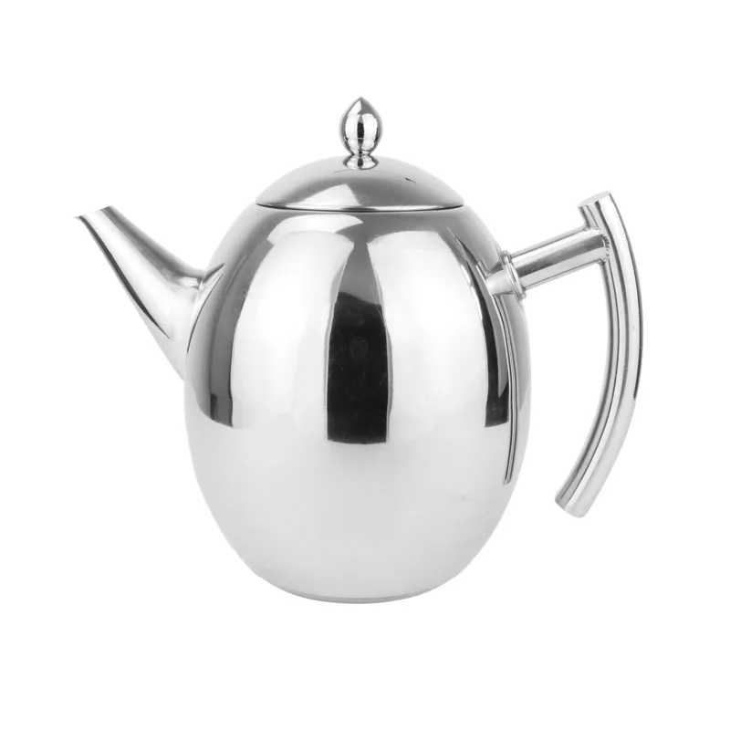 Asian restaurant style stainless steel tea pot