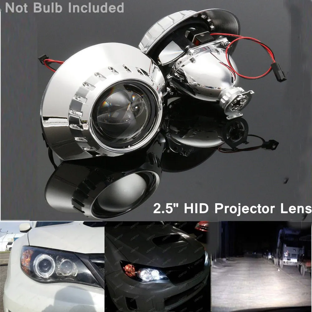Pair Xenon Bulbs 35W 6000K For Bi Xenon HID Projector Lens Retrofit Headlight