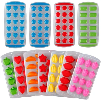 

Cute Kitchen Hot Sale Silicone Chocolate Mold Maker Ice Cube Tray Freeze Mould Bar Pudding Jelly Color Random #84002