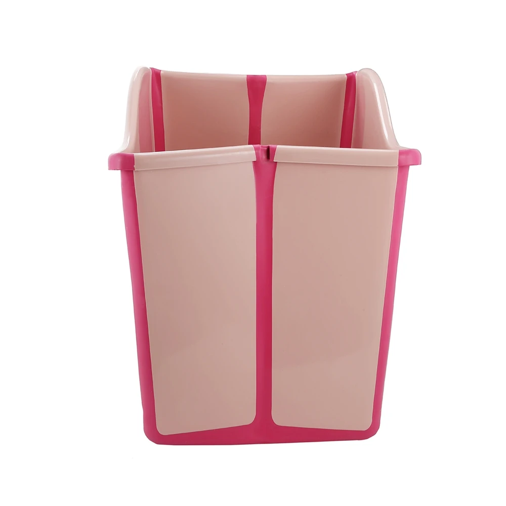 New Kids Large Folding Baby Bathtub Thickened Vertical Bath Bucket Baby Tubs Bath Wash Cup Shampoo Cup Splashing Cup for Washing