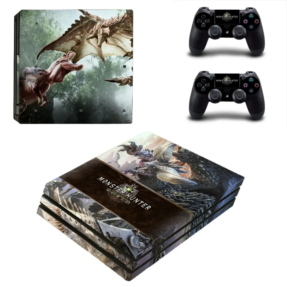 2018 виниловые наклейки для игровой консоли Monste r Hunter Playstation 4 PRO и контроллера PS4
