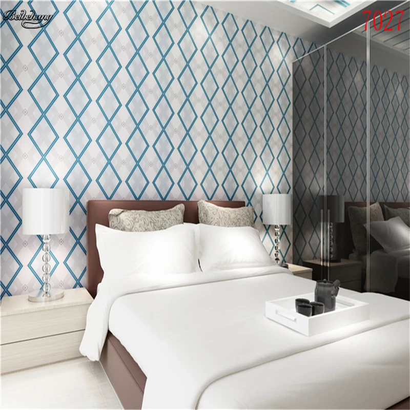 

beibehang Modern simple 3D stereo diamond lattice PVC waterproof wallpaper bar KTV living room TV background wallpaper