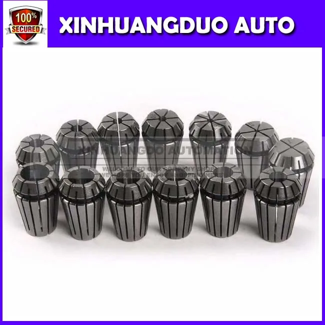 

ER20 13Pcs Spring Collet Set For CNC Workholding Engraving & Lathe Tool 1-13mm Machine Accessories Milling Lathe Workholding