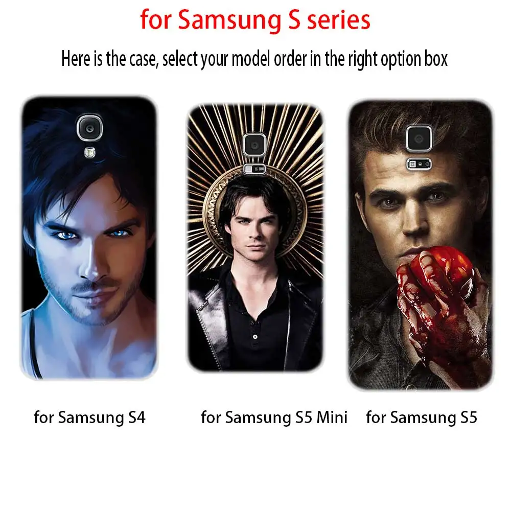 Дневники вампира Деймон иен Сомерхолдер силиконовый чехол для Samsung Galaxy S7edge S8 S9 S10