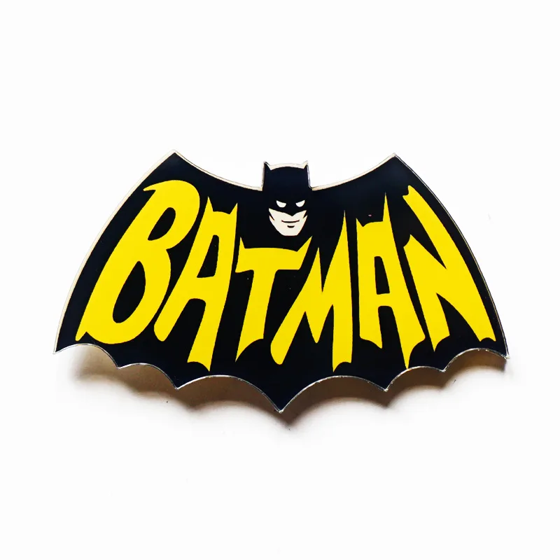 

Free Shipping 1PCS Batman Pin Badge Cartoon Acrylic Badges Icons on The Backpack Decoration Brooch Badges For Clothing