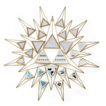 

European Wrought Iron 3D Bird Wall Hanging Decorative Mirror Wall Crafts Decoration Home Livingroom Background Mural R2109