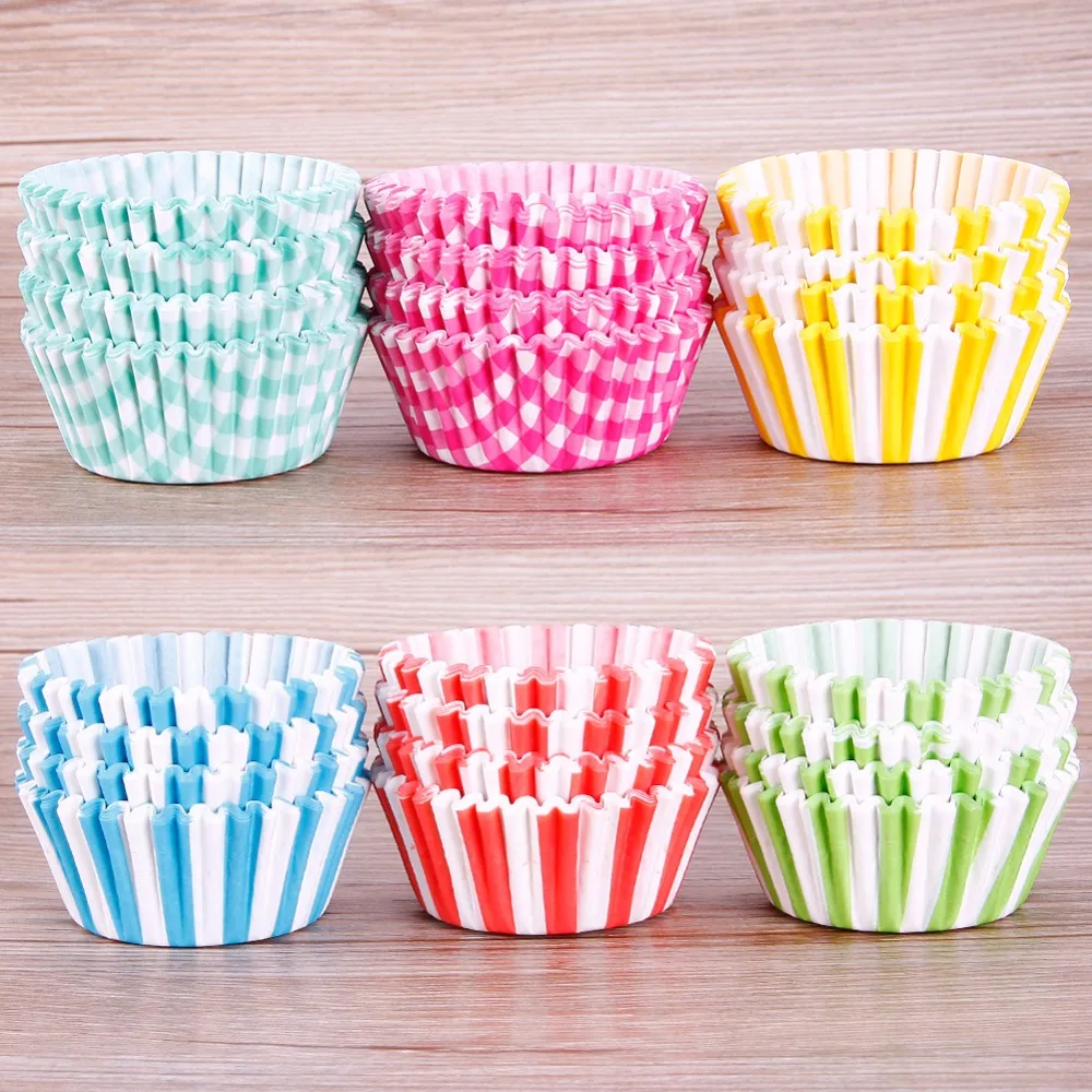

New Portable 100Pcs Cooking Tools Paper Cup Cake Liners Baking Cup Muffin Kitchen Cupcake Cases Cake Moulds #252859