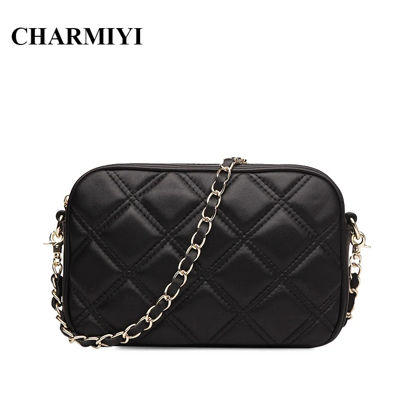CHARMIYI Mini Genuine Leather font b women b font Messenger font b bags b font font