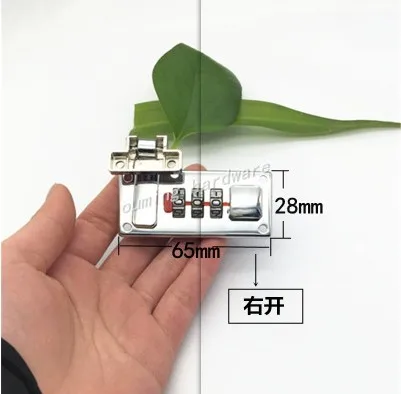 Чехол для путешествий, аксессуары для багажа, кодовый замок, защелка, скоба, железная 28*65 мм