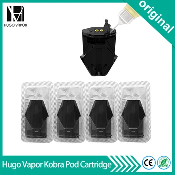 

4Pcs 8pcs 16pcs Original Hugo Vapor Kobra Pod Cartridge Replacement accessory 1.8ml Capacity 1.5ohm Coil For Kobra pod Vape Kit