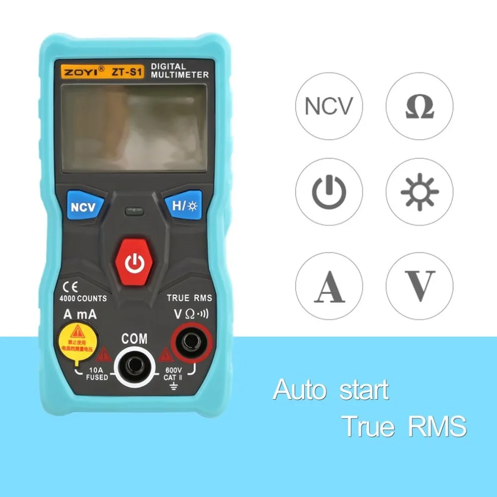 

ZT-S1 Digital Multimeter Multimetro Mastech Transistor Tester esr Meter uni ms8268 t Peakmeter Voltmeter Electrical Instruments