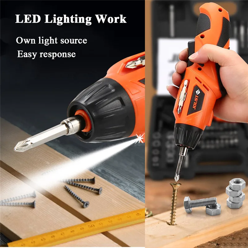 4.2V USB Electric Screwdriver Multifunction Rechargeable Torque Adjustment Lithium Portable Hand Drill  Screwdriver Suit Tools (8)