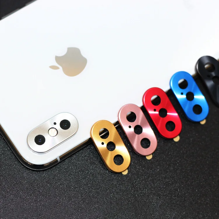 

Luxury Camera Guard Circle Case Cover Ring Bumper Protection Ring Metal Lens Protector for iphone XS XR XS Max 7 8 Plus X