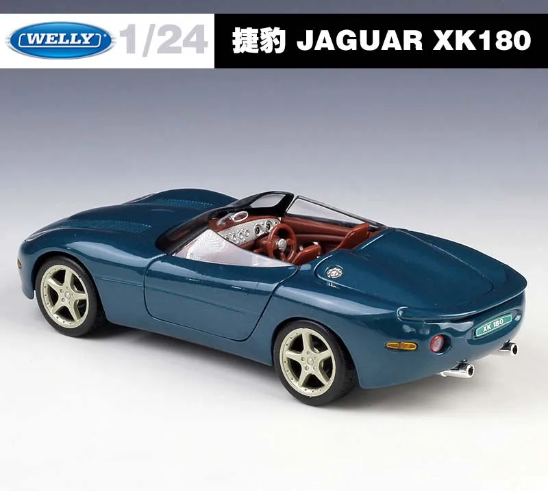 Welly литье под давлением 1:24 JAGUAR XK180 дорожный симулятор Классическая Металлическая