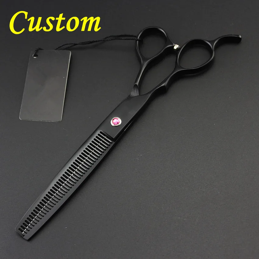 Custom professional 440c Left handed 7 inch shears Pet dog grooming