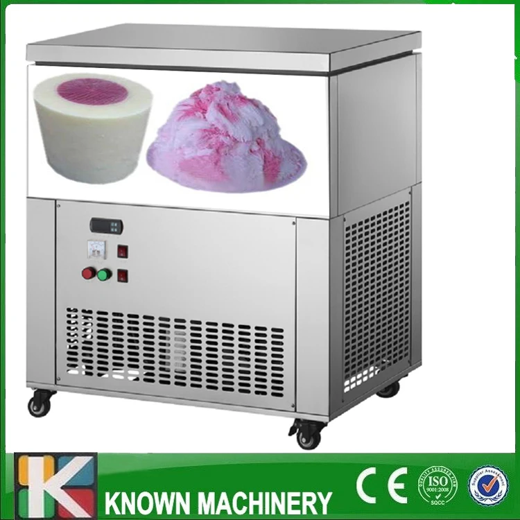 

The best selling 8 tanks 1300W Continuous snowflake hard Ice cream/brick Machine free shipping by sea on hot sale